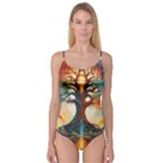 Tree Cosmic Spiritual Meditation Camisole Leotard 