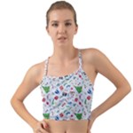 New Year Christmas Winter Pattern Mini Tank Bikini Top