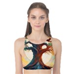 Tree Cosmic Spiritual Meditation Tank Bikini Top