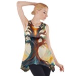 Tree Cosmic Spiritual Meditation Side Drop Tank Tunic