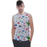New Year Christmas Winter Pattern Men s Regular Tank Top