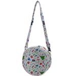 New Year Christmas Winter Pattern Crossbody Circle Bag