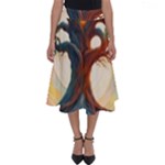 Tree Cosmic Spiritual Meditation Perfect Length Midi Skirt
