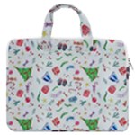 New Year Christmas Winter Pattern MacBook Pro 16  Double Pocket Laptop Bag 