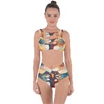 Tree Cosmic Spiritual Meditation Bandaged Up Bikini Set 