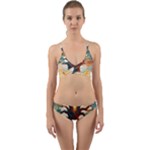 Tree Cosmic Spiritual Meditation Wrap Around Bikini Set