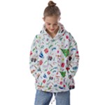 New Year Christmas Winter Pattern Kids  Oversized Hoodie