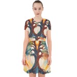 Tree Cosmic Spiritual Meditation Adorable in Chiffon Dress