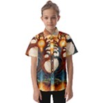 Tree Cosmic Spiritual Meditation Kids  Short Sleeve Shirt