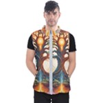 Tree Cosmic Spiritual Meditation Men s Puffer Vest