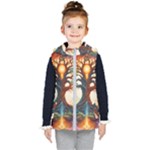 Tree Cosmic Spiritual Meditation Kids  Hooded Puffer Vest