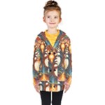 Tree Cosmic Spiritual Meditation Kids  Double Breasted Button Coat