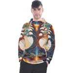 Tree Cosmic Spiritual Meditation Men s Pullover Hoodie