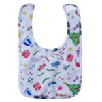 New Year Christmas Winter Pattern Baby Bib