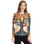 Tree Cosmic Spiritual Meditation Women s Long Sleeve Rash Guard