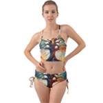 Tree Cosmic Spiritual Meditation Mini Tank Bikini Set