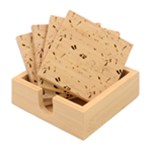 New Year Christmas Winter Pattern Bamboo Coaster Set