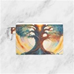 Tree Cosmic Spiritual Meditation Canvas Cosmetic Bag (Small)