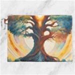 Tree Cosmic Spiritual Meditation Canvas Cosmetic Bag (XXL)