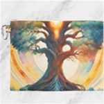 Tree Cosmic Spiritual Meditation Canvas Cosmetic Bag (XXXL)