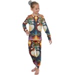 Tree Cosmic Spiritual Meditation Kids  Long Sleeve Set 