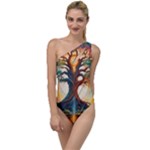 Tree Cosmic Spiritual Meditation To One Side Swimsuit