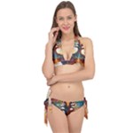 Tree Cosmic Spiritual Meditation Tie It Up Bikini Set