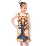 Tree Cosmic Spiritual Meditation Kids  Overall Dress
