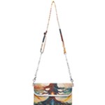 Tree Cosmic Spiritual Meditation Mini Crossbody Handbag