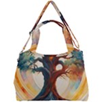Tree Cosmic Spiritual Meditation Double Compartment Shoulder Bag