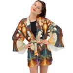 Tree Cosmic Spiritual Meditation Long Sleeve Kimono