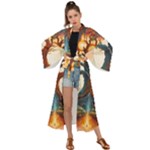 Tree Cosmic Spiritual Meditation Maxi Kimono