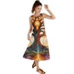 Tree Cosmic Spiritual Meditation Summer Maxi Dress