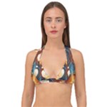 Tree Cosmic Spiritual Meditation Double Strap Halter Bikini Top