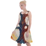 Tree Cosmic Spiritual Meditation Knee Length Skater Dress