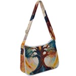 Tree Cosmic Spiritual Meditation Zip Up Shoulder Bag
