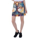 Tree Cosmic Spiritual Meditation Tennis Skirt