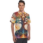 Tree Cosmic Spiritual Meditation Men s Polo T-Shirt