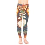 Tree Cosmic Spiritual Meditation Kids  Classic Winter Leggings