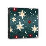 Snowflakes Winter Snow Mini Canvas 4  x 4  (Stretched)