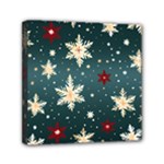 Snowflakes Winter Snow Mini Canvas 6  x 6  (Stretched)