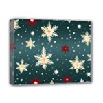 Snowflakes Winter Snow Deluxe Canvas 14  x 11  (Stretched)