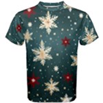 Snowflakes Winter Snow Men s Cotton T-Shirt