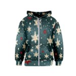 Snowflakes Winter Snow Kids  Zipper Hoodie