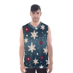 Snowflakes Winter Snow Men s Basketball Tank Top