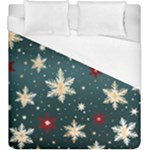 Snowflakes Winter Snow Duvet Cover (King Size)
