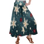 Snowflakes Winter Snow Women s Satin Palazzo Pants