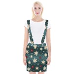 Snowflakes Winter Snow Braces Suspender Skirt