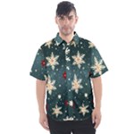 Snowflakes Winter Snow Men s Short Sleeve Shirt