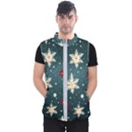 Snowflakes Winter Snow Men s Puffer Vest